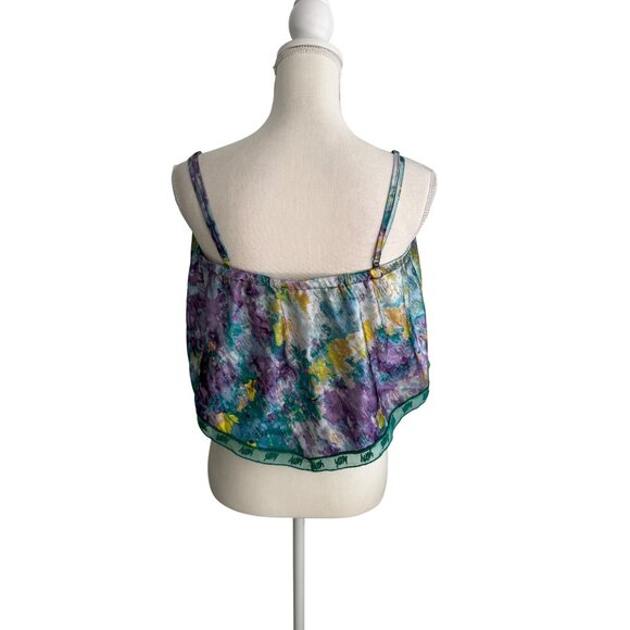 YITTY Fabletics Lizzie Multicolor Logo Silky Tank Top Size Medium - Picture 8 of 9